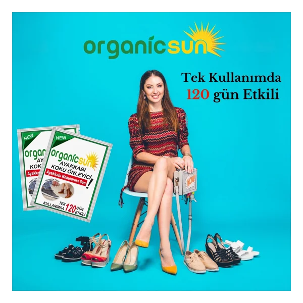 Organicsun 10'lu Paket Ayakkabı Koku Önleyici Giderici Toz 120 Gün Etkili Ayak Kokusu Tozu Giderici - Görsel 3