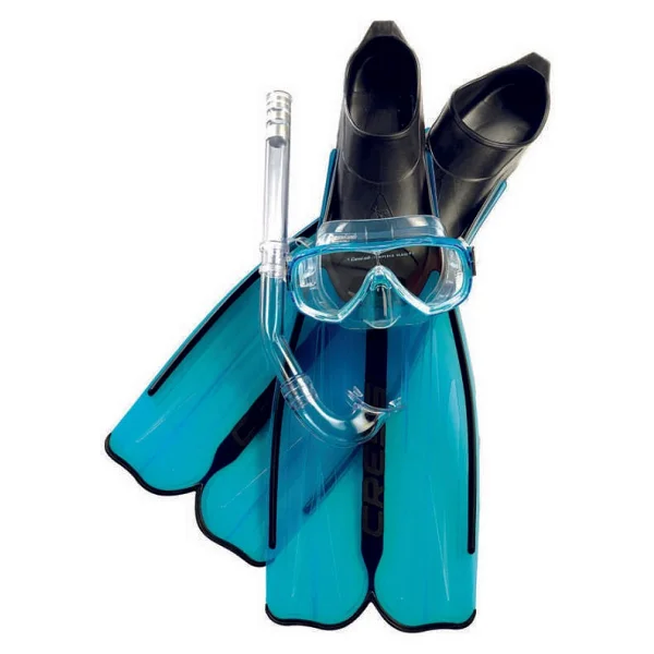 Cressi Rondinella Palet Maske Şnorkel Seti Balıkmarketim - Tek Renk - Aquamarıne - 39 - 40 - Görsel 2