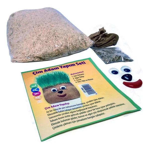 Hayal Çim Adam Yapım Seti - 25 Paket - Görsel 6