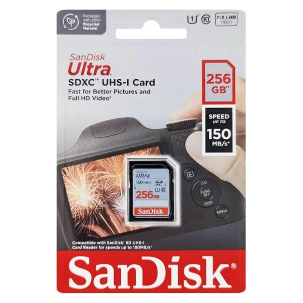 Sandisk Ultra Sdsdunc-256g-Gn6ın Class 10 Uhs-I U1 256 GB Hafıza Kartı - Görsel 2