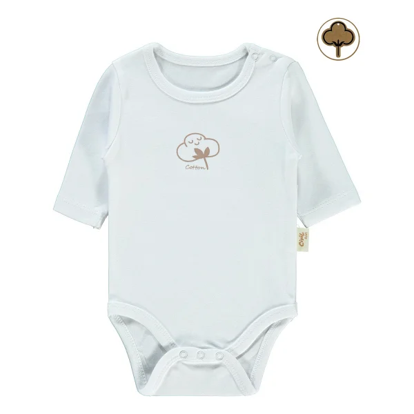 Civil Baby Bebek Organik Çıtçıtlı Badi 0-18 Ay Mavi 18-24 Ay - Görsel 9