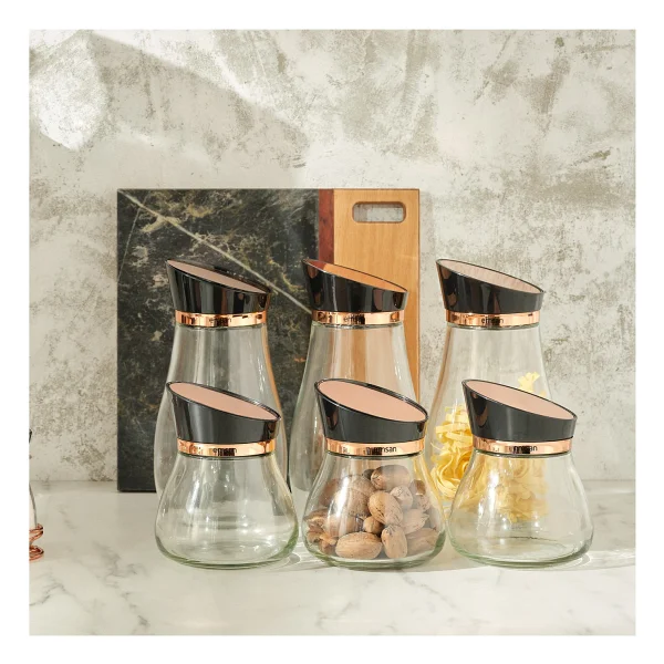 Emsan Alpha 3 Parça Büyük Boy Kavanoz Seti Rose Gold - Görsel 3