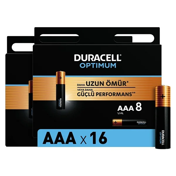 Duracell Optimum 16'lı Alkalin Aaa İnce Kalem Pil - Görsel 9