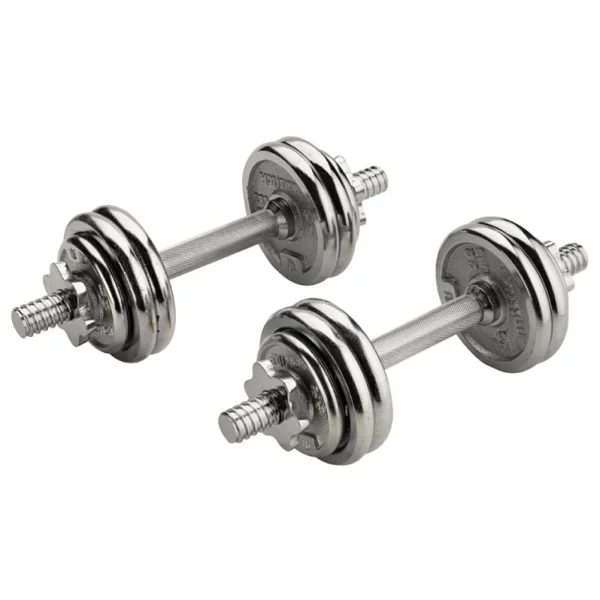 Ckspor 15 Kg Krom Dumbell Seti Çantalı Döküm Plaka Dambıl Seti Cks15 - Görsel 3