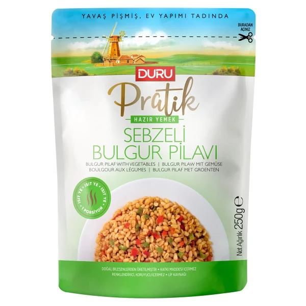 Duru Pratik Sebzeli Bulgur Pilavı 250 Gr - Görsel 2