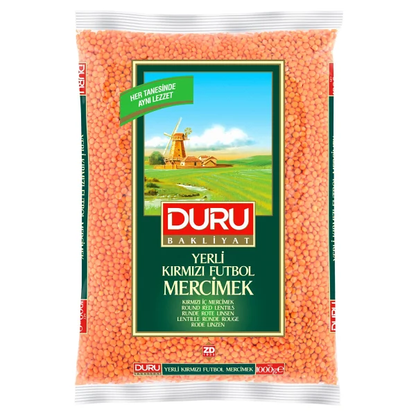 Duru Kırmızı Futbol Mercimek 1 Kg - Görsel 2