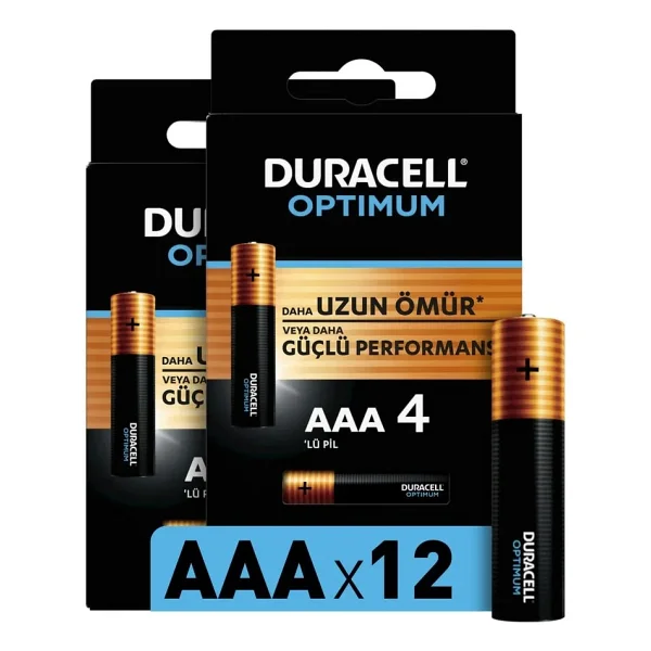 Duracell Optimum 12'li Alkalin Aaa İnce Kalem Pil - Görsel 8