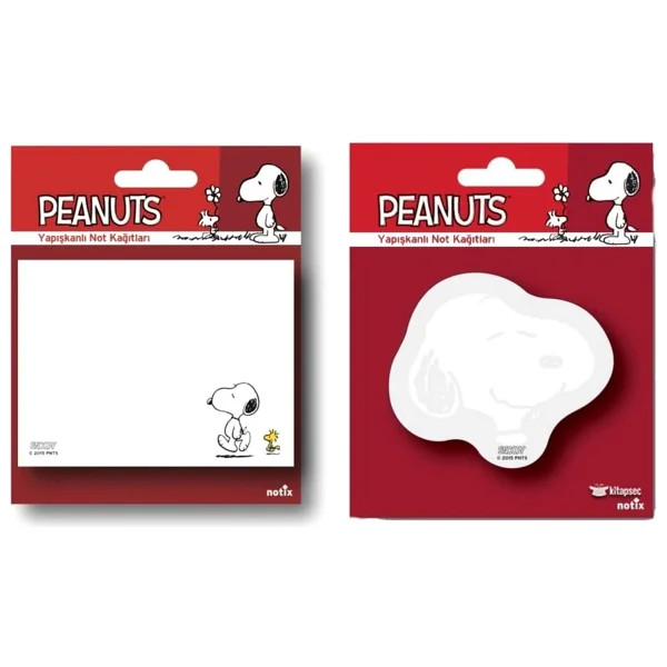Umur Snoopy Yapışkanlığı Not Kağıdı 50 Yaprak (2 Farklı Model) - Görsel 3