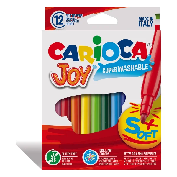 Carioca Joy Süper Yıkanabilir 12'li Keçeli Kalem Seti - Görsel 10
