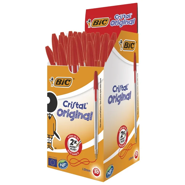 Bic Cristal Medium 50'li Kırmızı Tükenmez Kalem - Görsel 6