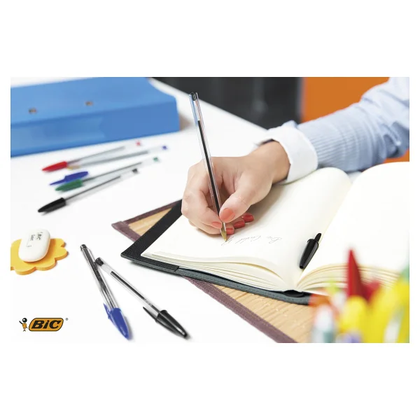 Bic Cristal Medium 50'li Kırmızı Tükenmez Kalem - Görsel 5