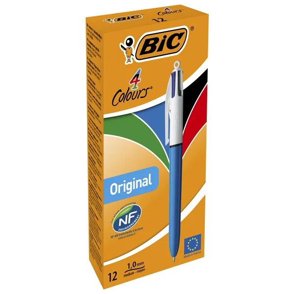 Bic 4 Colours Medium 12'li Kutu Tükenmez Kalem - Görsel 8
