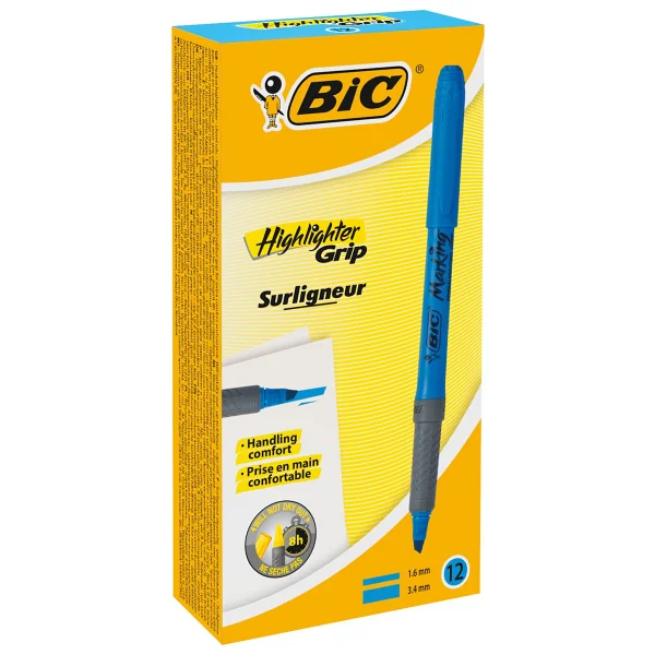 Bic Marking Brite Liner Grip Sarı Fosforlu Kalem - Görsel 9