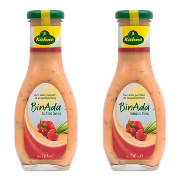 Kühne Binada Salata Sosu 9'lu 250 Ml - 2,2 Kg - Görsel 2