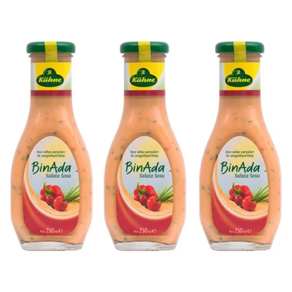 Kühne Binada Salata Sosu 9'lu 250 Ml - 2,2 Kg - Görsel 3