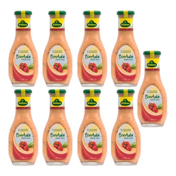Kühne Binada Salata Sosu 9'lu 250 Ml - 2,2 Kg - Görsel 5