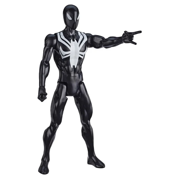 Marvel Spider-Man Titan Hero Web Warriors Siyah Zırhlı Spider-Man Figür E8523 - Görsel 3