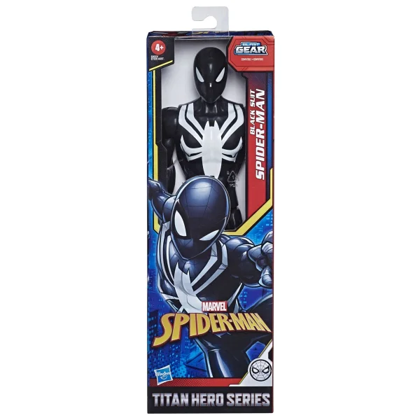 Marvel Spider-Man Titan Hero Web Warriors Siyah Zırhlı Spider-Man Figür E8523 - Görsel 2