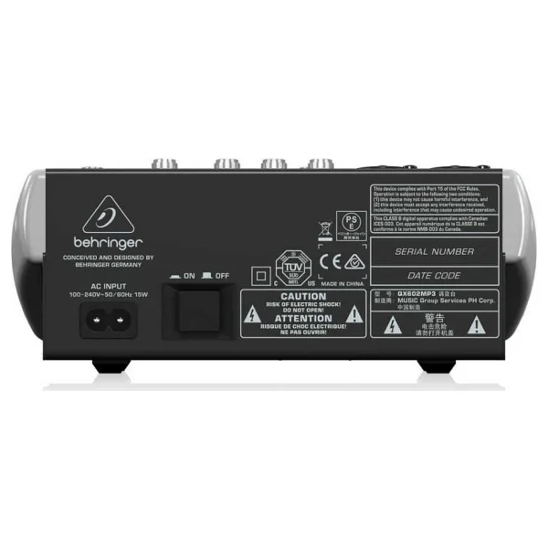 Behringer Qx602mp3 6 Kanal Mp3'lü Ses Mikseri - Görsel 2