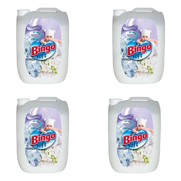 Bingo Soft Sensitive Yumuşatıcı 50 Yıkama 5 Lt 4'lü - Görsel 4