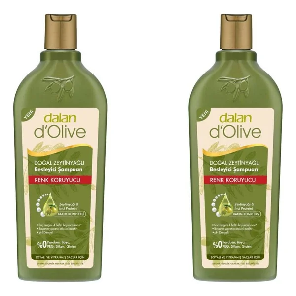 Dalan D'olive Zeytinyağlı Renk Koruyucu 400 Ml 2 Adet Şampuan - Görsel 2