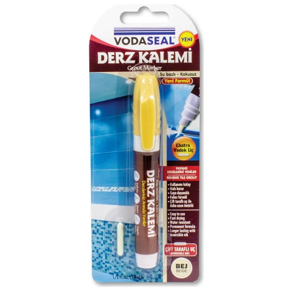 Vodaseal Derz Çizgisi Yenileme Kalemi Tekli Bej - Görsel 4