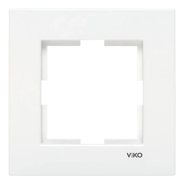 Viko Karre 90960200 Tekli Beyaz Priz Çerçevesi - Görsel 2