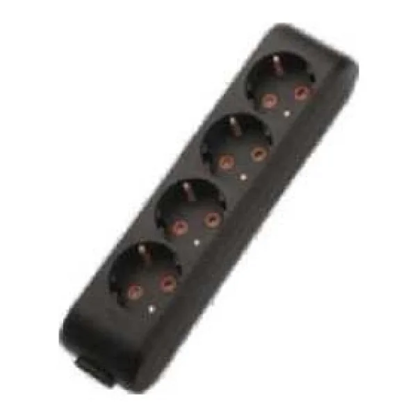 Viko Multi-Let 90133400 Topraklı Kablosuz Siyah 4'lü Priz - Görsel 2