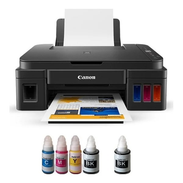 Canon Pixma G2411 Tarayıcı + Fotokopi Renkli Çok Fonksiyonlu Tanklı Mürekkep Püskürtmeli Yazıcı - Görsel 3