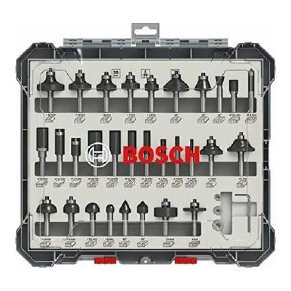 Bosch Profesyonel Karışık Freze Ucu Seti Şaftlı 8 Mm 30'lu - Görsel 2