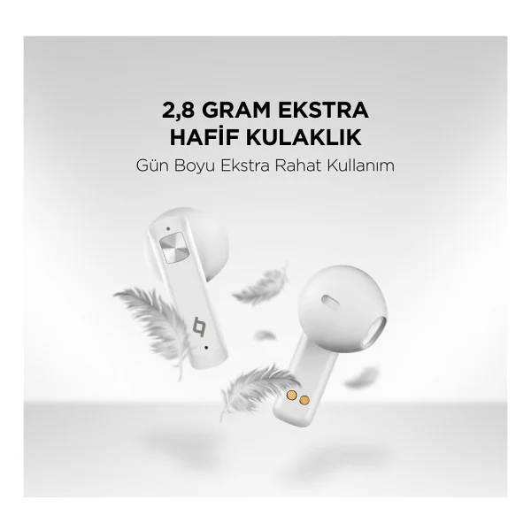 Ttec AirBeat UltraSlim 2KM136B TWS Beyaz Kulak İçi Bluetooth Kulaklık - Görsel 5