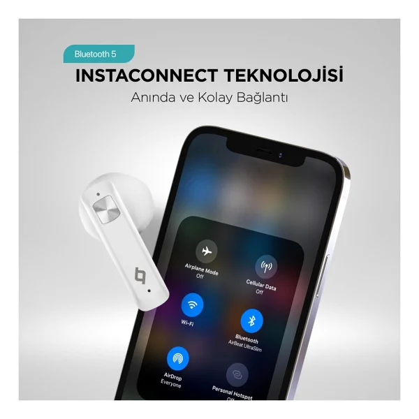 Ttec AirBeat UltraSlim 2KM136B TWS Beyaz Kulak İçi Bluetooth Kulaklık - Görsel 7