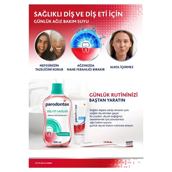 Parodontax Nane Ferahlığı 500 Ml Gargara - Görsel 9