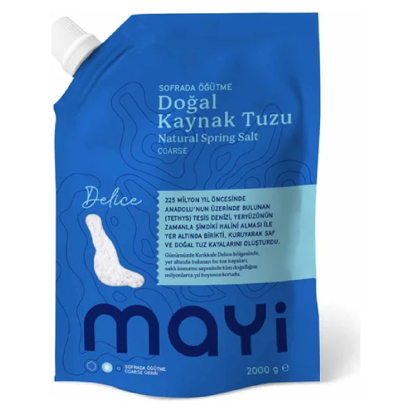 Mayi Tuz Sofrada Öğütme Doğal Salamura Tuzu 2 Kg - Görsel 9