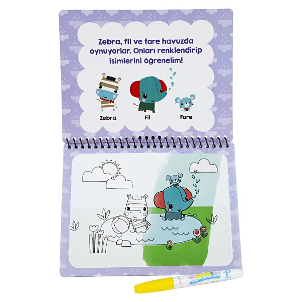 Fisher Price Water Magic Hayvanlar Sihirli Boyama Kitabı - Görsel 3