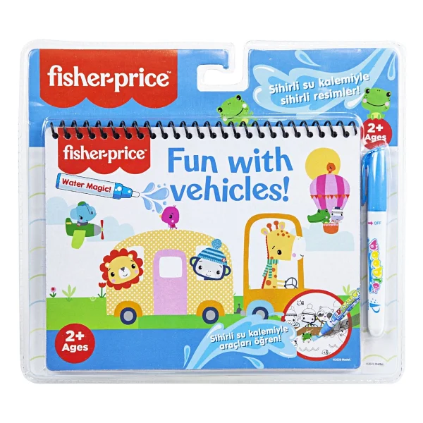 Fisher Price Water Magic Araçlar Sihirli Boyama Kitabı - Görsel 5