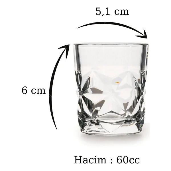 Paşabahçe Estrella 520742 60 Cc 6'lı Shot Bardağı - Görsel 3