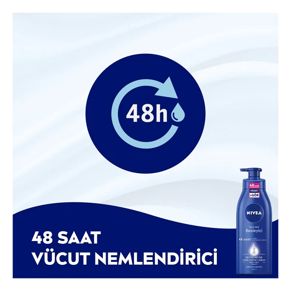 Nıvea Besleyici Vücut Sütü 400 Ml X2 Adet, Kuru Ve Çok Kuru Ciltler,48 Saat Nemlendirici Vücut Losyonu - Görsel 3
