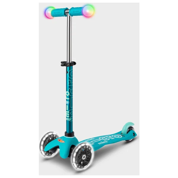 Micro Mini Deluxe Magic MMD131 Turkuaz Işıklı 3 Tekerlekli Çocuk Scooter - Görsel 2