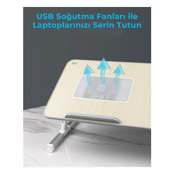 Bix Saiji A8 Large Çok Fonksiyonlu Laptop Sehpası - Görsel 3
