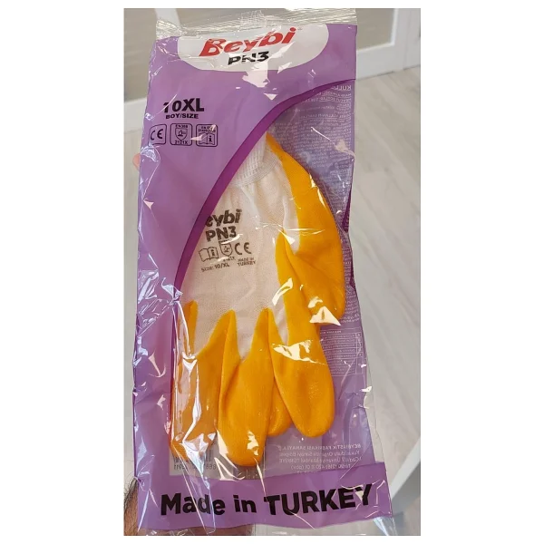 Beybi Pn3 Polyester Örme Nitril İş Eldiveni 12 Çift - Görsel 7