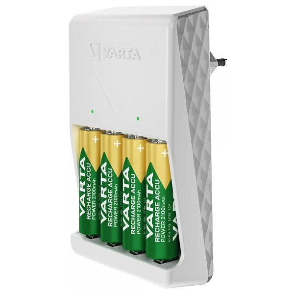 Varta 57657 Plug Pil Şarj Cihazı + 2100 mAh 4'lü Aa Kalem Şarjlı Pil - Görsel 2
