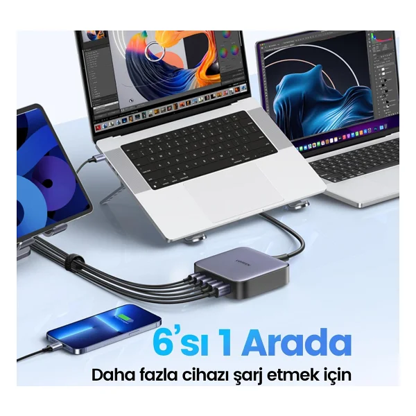 Ugreen Nexode 200 W Gan Iı Hızlı Şarj Adaptörü - Görsel 2
