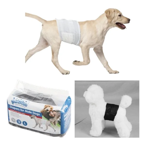 Pawise Erkek Köpek Çiş Bezi Siyah L 12 Adet - Görsel 2