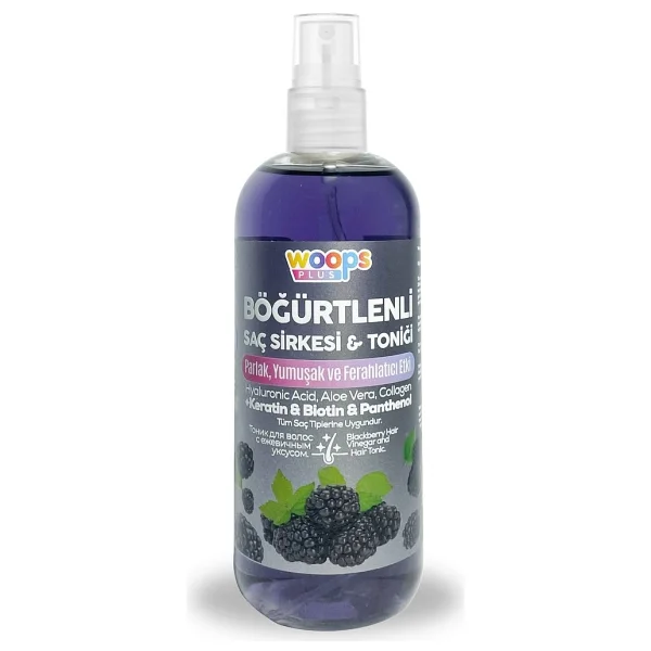 Woops Plus Böğürtlenli 400 Ml Saç Toniği - Görsel 2