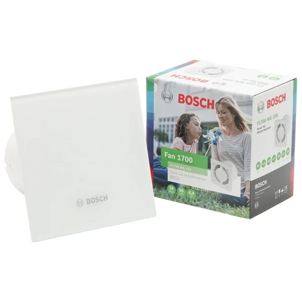 Bosch Banyo Aspiratörü / Fanı 1700 Serisi İnoks 100 Mm Çap - Inox - Görsel 5