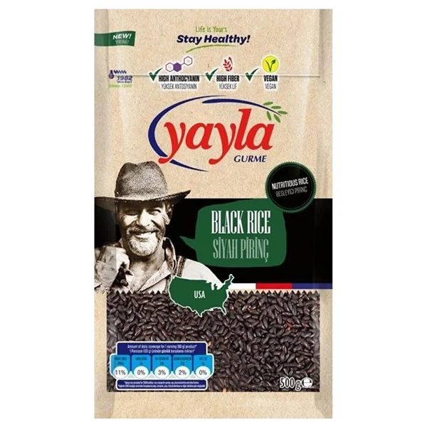 Yayla Gurme Siyah Pirinç 500 Gr 2'li - Görsel 2