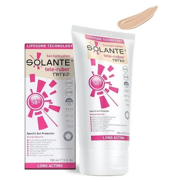 Solante Tele-Rubor Renkli 150 Ml 50 Faktör Güneş Losyonu - Görsel 7
