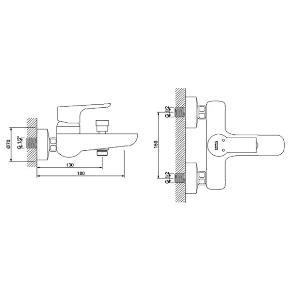 Newarc Loft 921511 Banyo Bataryası - Görsel 2