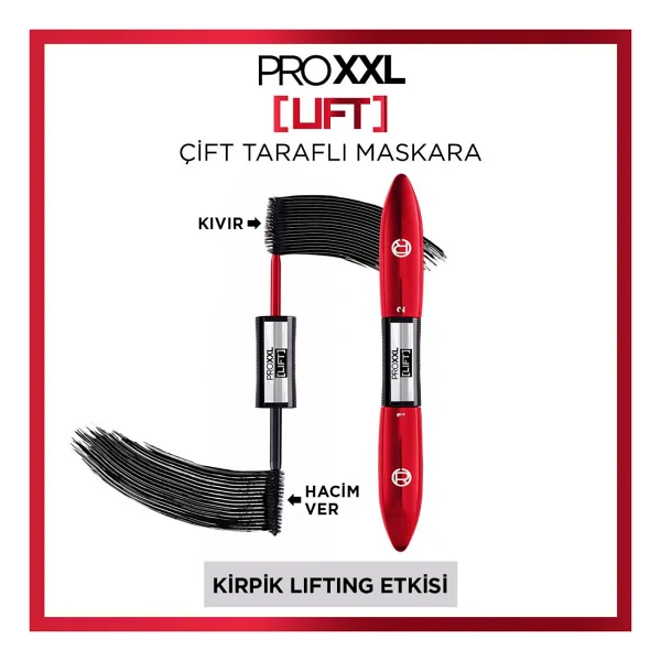 L'oreal Paris Pro XXL Lift Siyah Maskara - Görsel 8